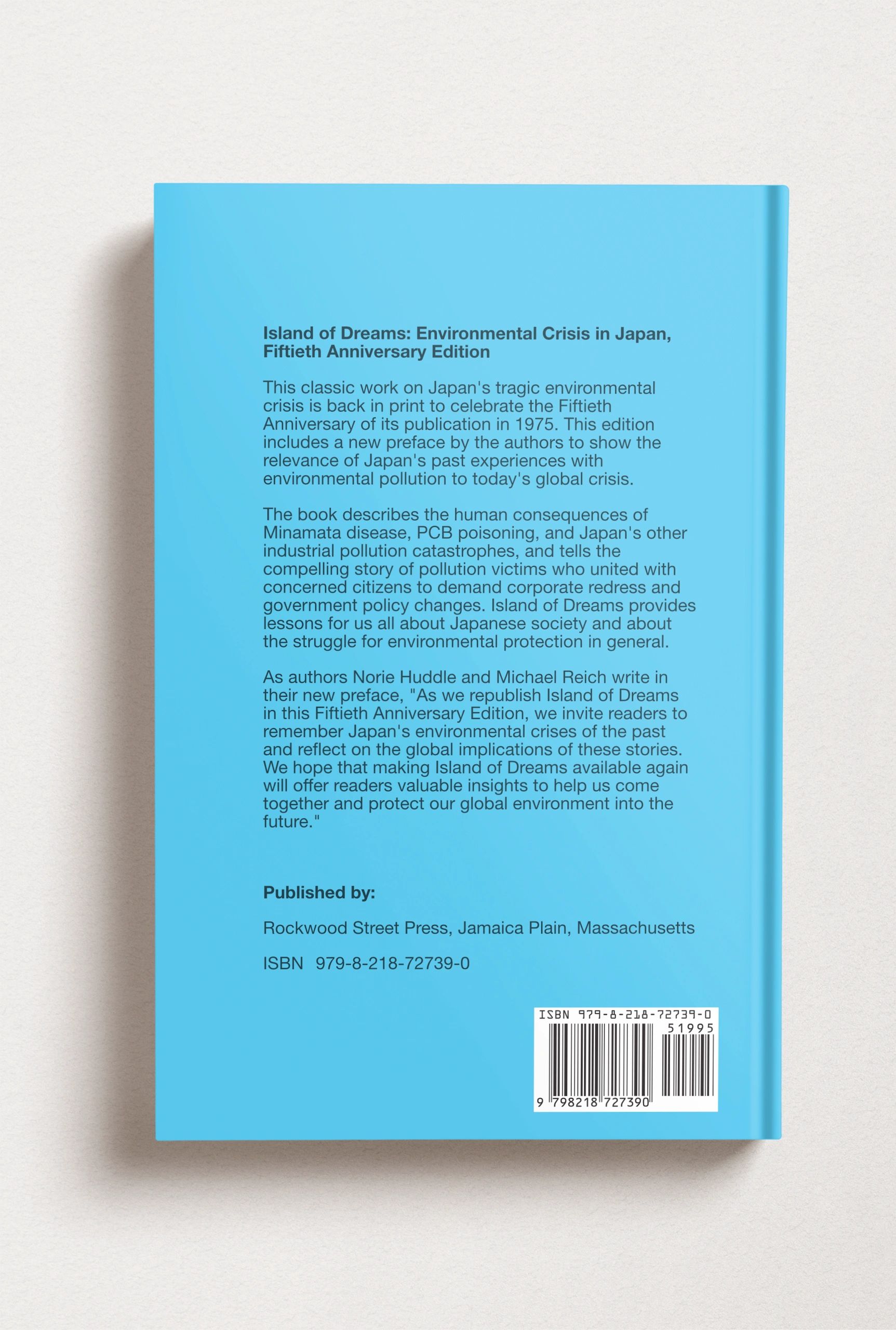 Back cover of Island of Dreams